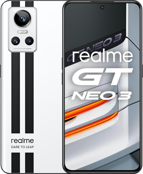 Image du produit realme GT Neo 3 (256 Go, Sprint blanc, 6.70", Double SIM, 50 Mpx, 5G)