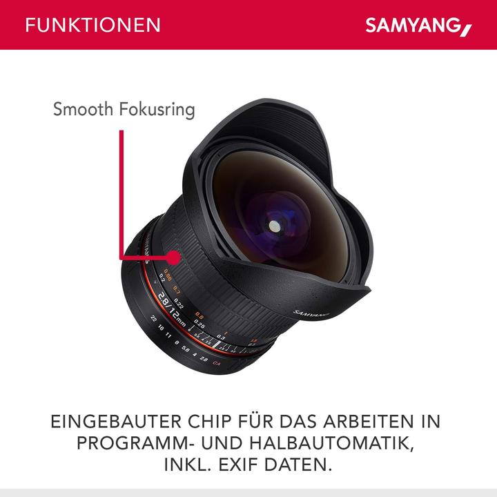 Actual product image Samyang 12mm F2.8 Nikon AE (Nikon F, full size)