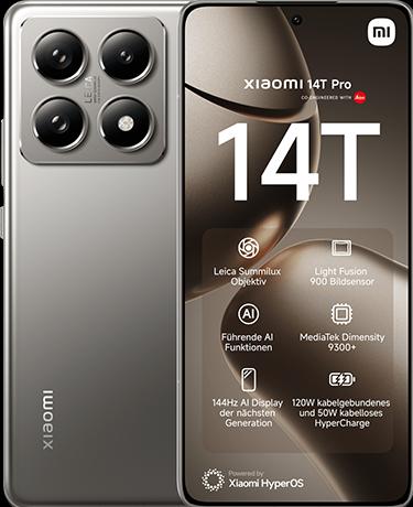 Xiaomi 14T Pro (1000 GB, Titan Gray, 6.67", Dual SIM, 50 Mpx, 5G)