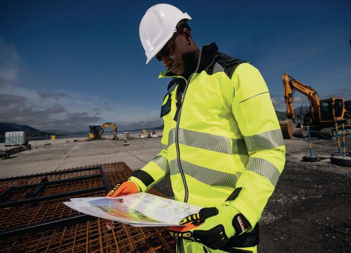 Produktbild Portwest Warnschutz-Regenjacke mit Kapuze gelb L (L)