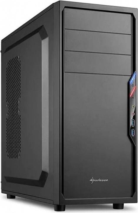 Sharkoon VS4-V - Midi-Tower - PC - Schwarz - ATX - Micro-ATX - Mini-ITX - 16 cm - 38,5 cm (ATX)