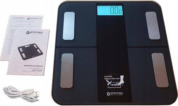Actual product image Oromed ORO-SCALE BLUETOOTH Square Electronic Personal Scale (180 kg)
