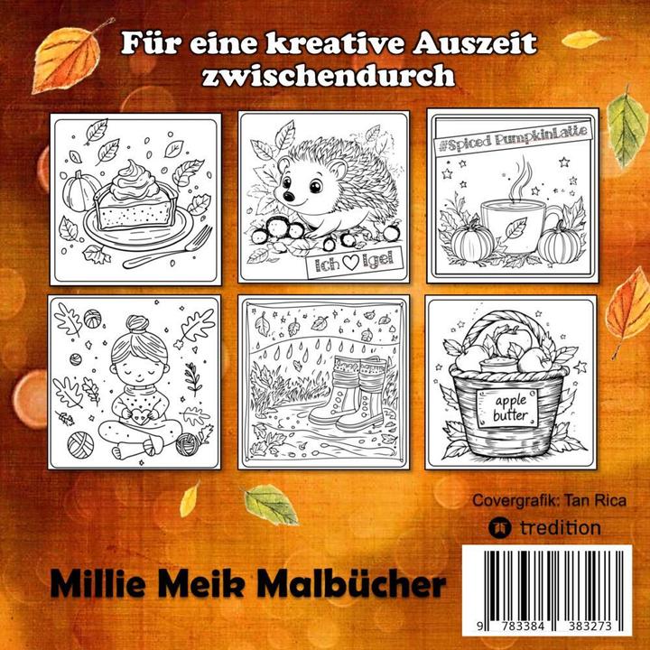 Immagine prodotto Herbst Malbuch für Erwachsene - Mini-Malbuch - Einfaches Malbuch - Herbst Ausmalbilder