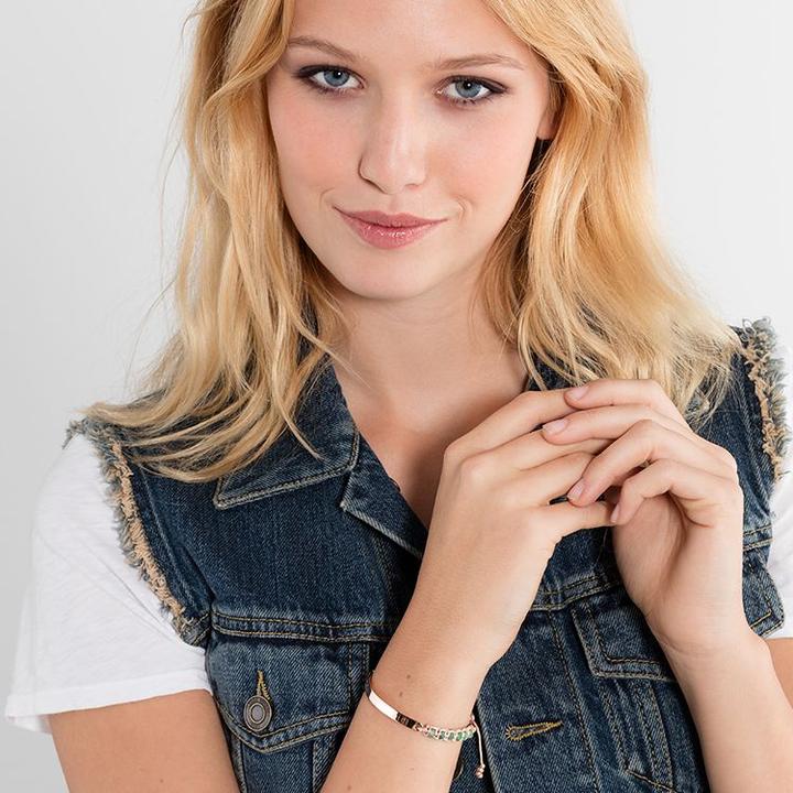 Image du produit Thomas Sabo Bracelet vert (21 cm, Matières plastiques, Argent)