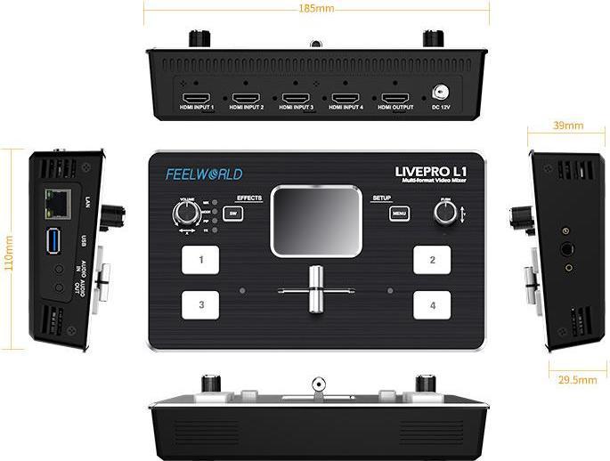 Immagine prodotto Feelworld Mixer video Live Pro L1 (Vari)