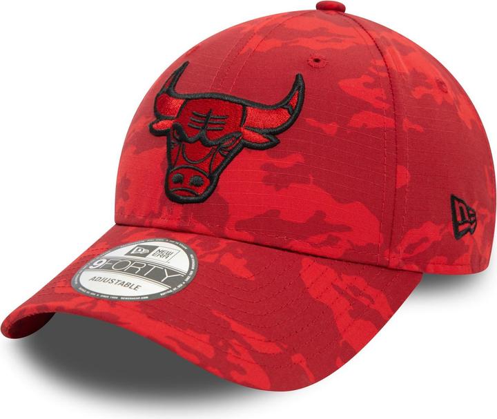 Image du produit New Era 9Forty Strap Cap - TONAL CAMO Chicago Bulls rouge