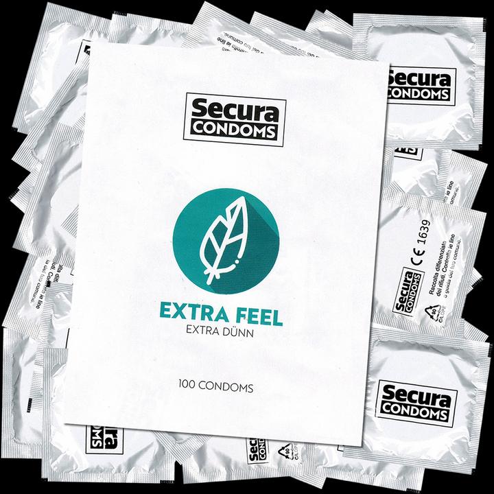Actual product image Secura Extra Feel 100pcs Bag (100 pcs.)