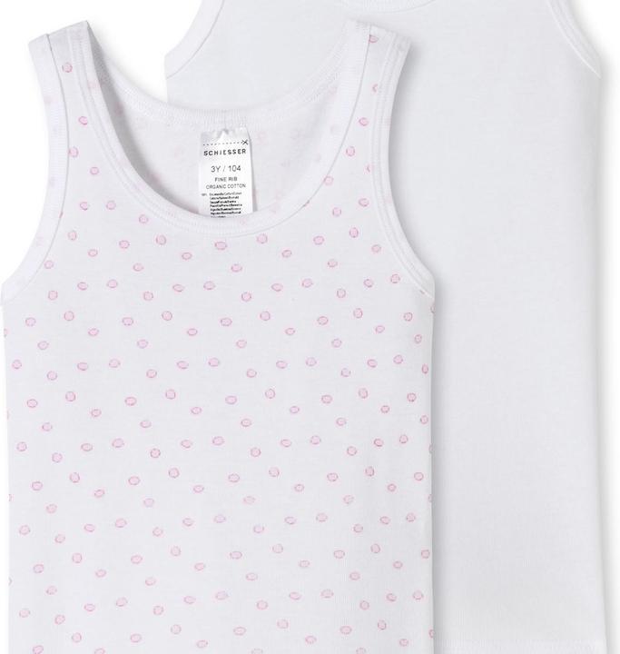 Produktbild Schiesser 6er Pack Kids Girls Feinripp Organic Cotton Unterhemd (128)