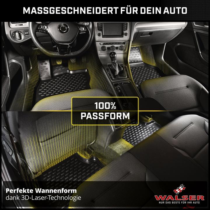 Image du produit Walser Tapis en caoutchouc XTR pour Nissan Leaf (ZE1) 08/2017-aujourd'hui (2 tapis avant + 2 tapis arrière)