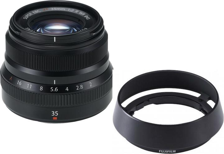 Actual product image Fujifilm Fujinon XF 35mm f/2 R WR incl. Premium Lens Hood