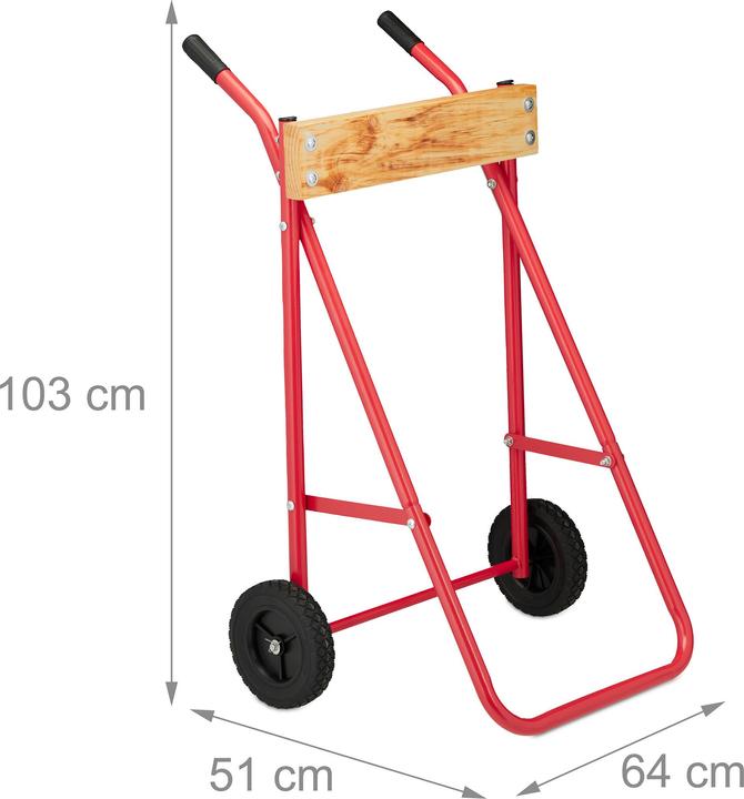 Actual product image Relaxdays Outboard motor stand