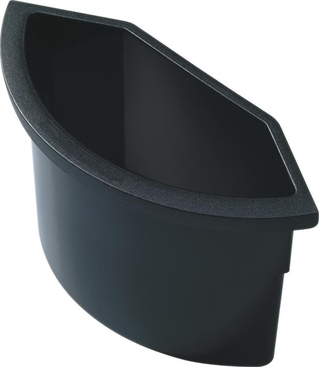 Image du produit Helit Corbeille à papier H61064, noir 2 litres, à suspendre, sans couvercle (2 l)