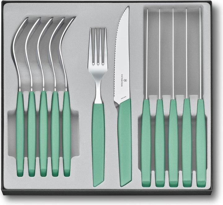 Victorinox Cutlery set Swiss Modern 12 pieces, Mint (12 Piece, Cutlery set)