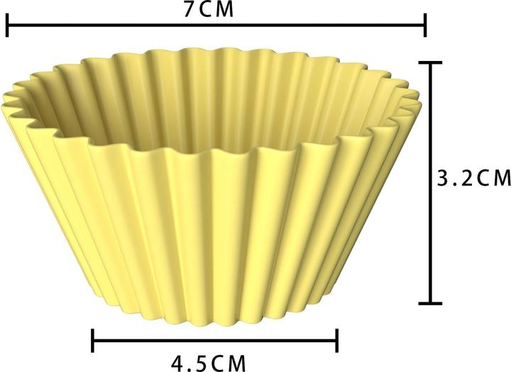 Immagine prodotto Intirilife 12 pezzi Stampi per muffin in silicone (4.50 cm)