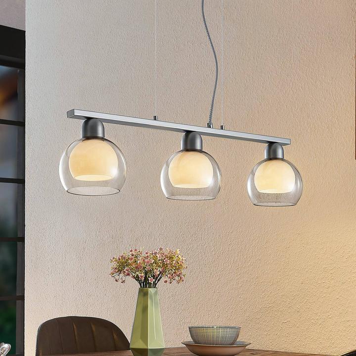 Immagine prodotto Lucande Lampada a sospensione Kaiya 3 L14 nickel (E14)