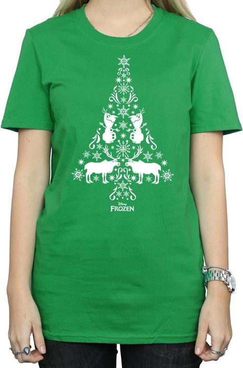Immagine prodotto Disney Frozen Christmas Tree Maglietta Ampia Donna (L)