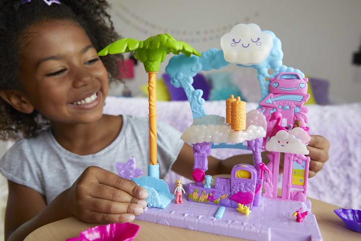 Produktbild Polly Pocket Pollyville Flamingo-Spass Autowaschanlage