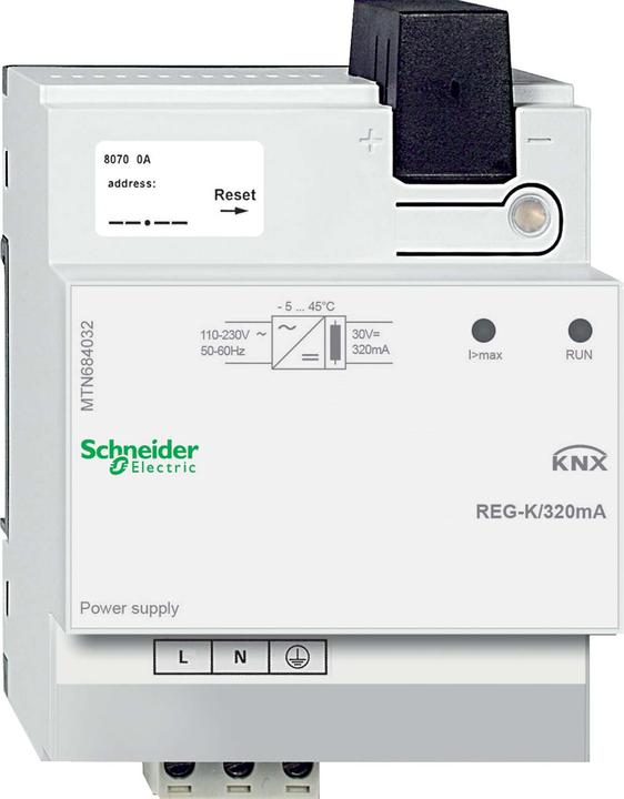 Schneider Electric KNX power supply REG-K/320 mA, light grey