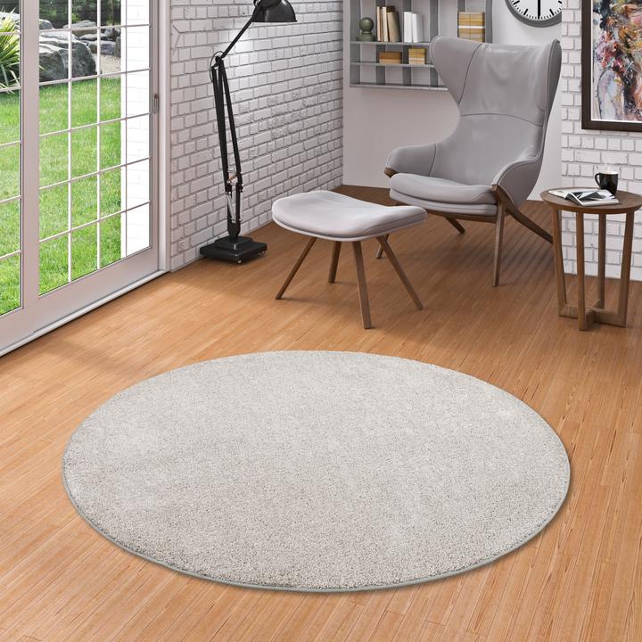 Produktbild Snapstyle Hochflor Velours Teppich Mona (Ø 100 cm)