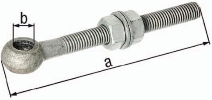 Produktbild GAH Augenschraube M20 Länge 150 mm 18 mm verzinkt