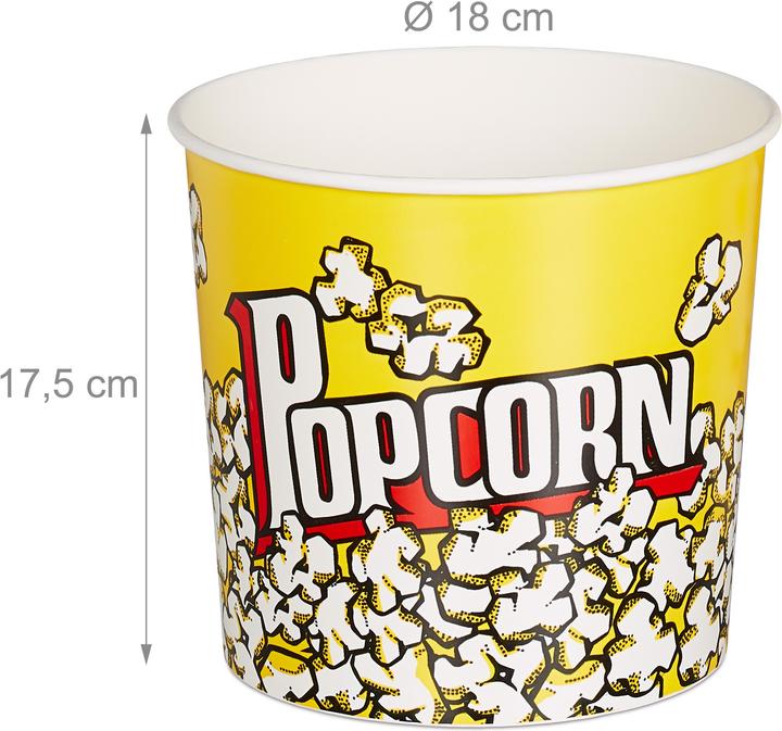 Productafbeelding Relaxdays Popcorn emmers (6 x)