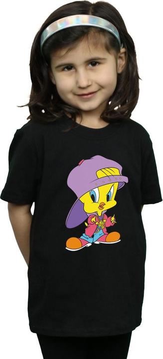 Actual product image Looney Tunes Girls Tweety Pie Hip Hop Cotton T-Shirt (128)