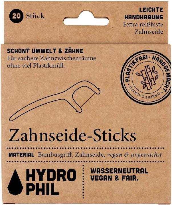 Produktbild Hydrophil Bambus Zahnseidesticks (0.80 m)