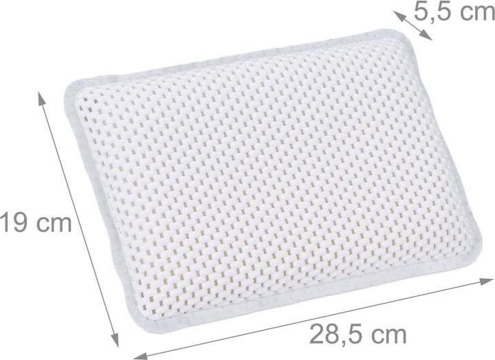 Image du produit Relaxdays Coussin de bain, agréable (28,5 x 5,5 x 19 cm)