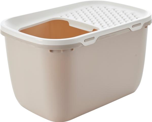 Savic Hop In Giant - blanc-mocha (Bac à litière fermé)