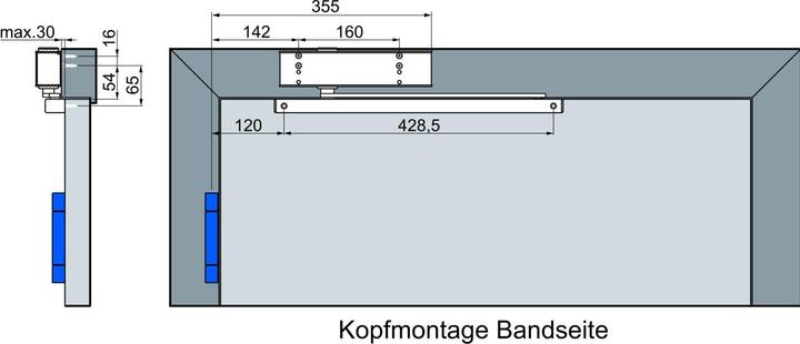 Produktbild ECO Türschliesser TS 41, Gleitschiene GSB EN 1-4, silber