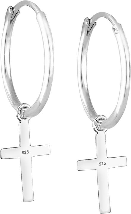 Produktbild Elli Creolen Hänger Kreuz (925 Silber)