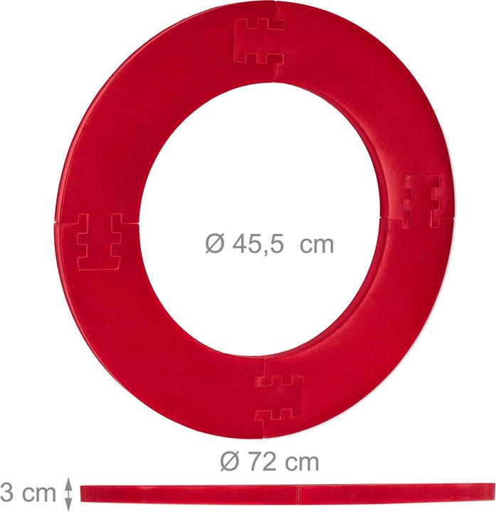 Immagine prodotto Relaxdays Cornice per Bersaglio Freccette, 4 pz.
