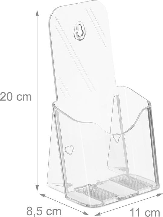 Actual product image Relaxdays Flyer Holder, DIN Long (DL)