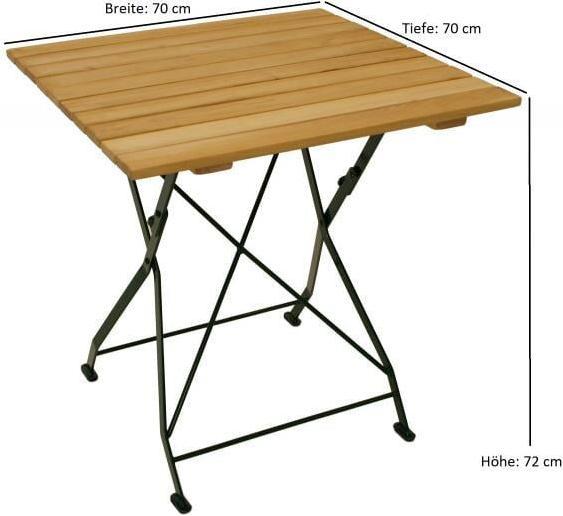 Immagine prodotto Degamo Gruppo di sedute per giardino della birra - MÜNCHEN Set da 3 pezzi (70 cm)