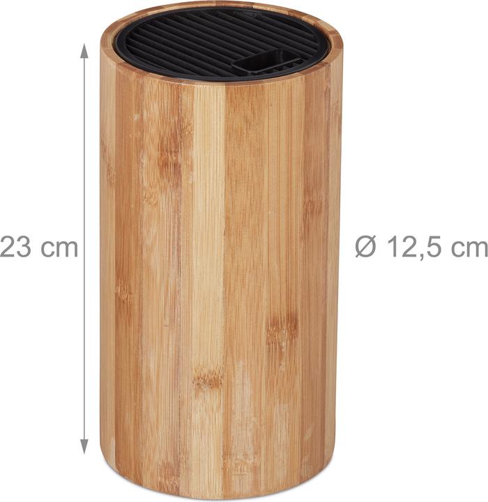 Image du produit Relaxdays Bloc à couteaux, bambour non garni