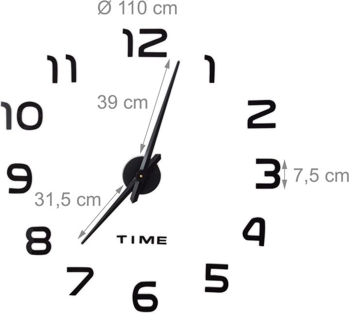 Actual product image Relaxdays Wanduhr (10 cm)