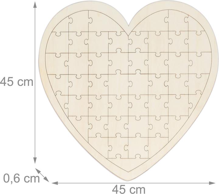 Immagine prodotto Relaxdays Puzzle del cuore (49 pezzi)