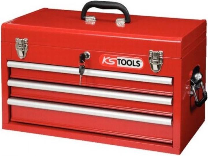 Image du produit KS Tools Coffre à outils avec 3 tiroirs, LxlxH 520x260x302 mm, rouge (3 x)
