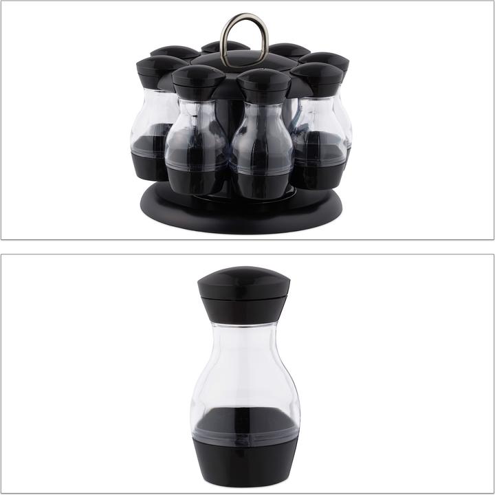 Actual product image Relaxdays Spice Carousel with 8 Jars