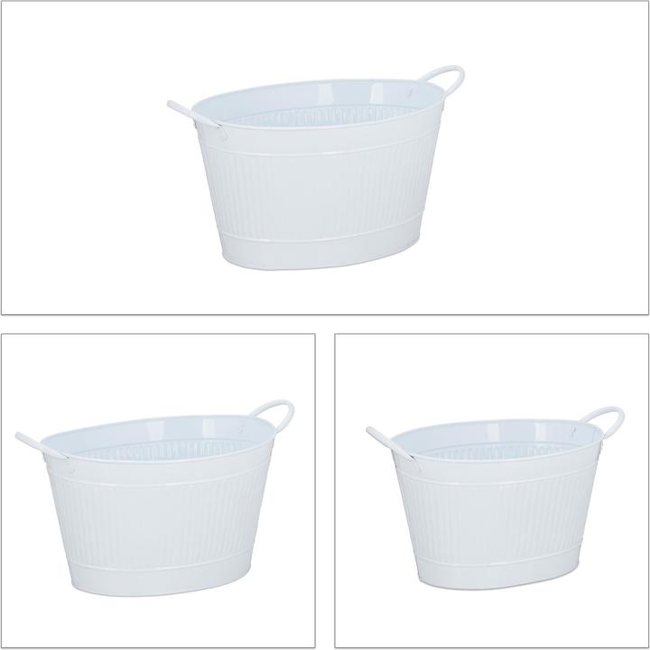 Produktbild Relaxdays Metallwanne (49 cm)