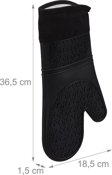 Produktbild Relaxdays Ofenhandschuhe (Silikon, Baumwolle)