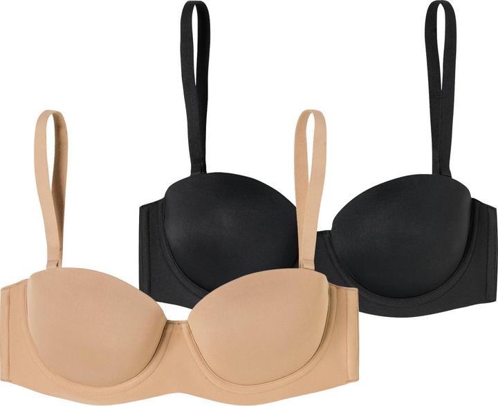 Actual product image Schiesser Bügel-BH Bandeau mit Schale - Unique Micro (75 D, pack of 2)