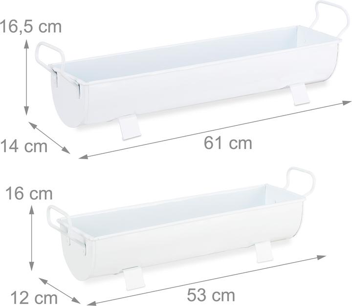 Produktbild Relaxdays Blumenkasten (61 cm)