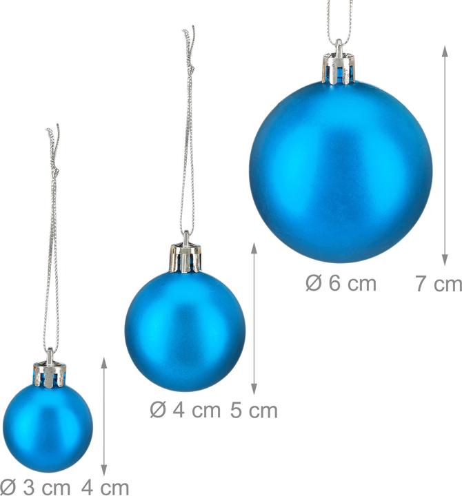 Produktbild Relaxdays Weihnachtskugeln (100 -teilig)
