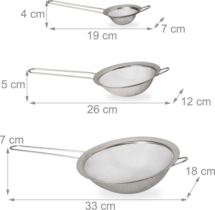 Actual product image Relaxdays Kitchen sieve