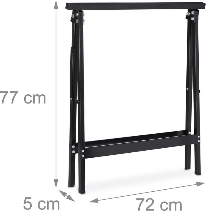 Actual product image Relaxdays Set of 2 Sawhorse (72 cm, 40 cm)