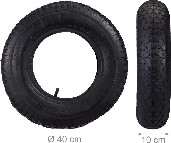 Produktbild Relaxdays Schubkarrenreifen 4."" (150 kg)