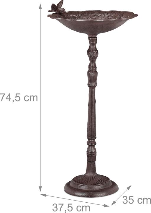 Actual product image Relaxdays XXL Cast Iron Bird Font
