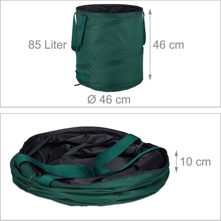 Image du produit Relaxdays Sacs pour déchets de jardin 85 L (85 l)