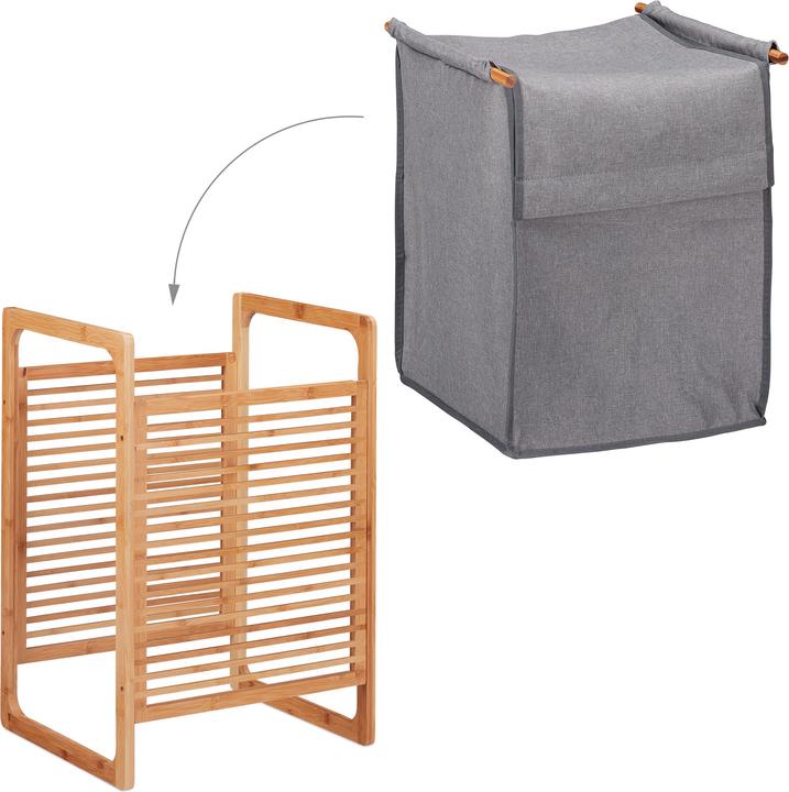 Actual product image Relaxdays Lidded Laundry Hamper (43 l)
